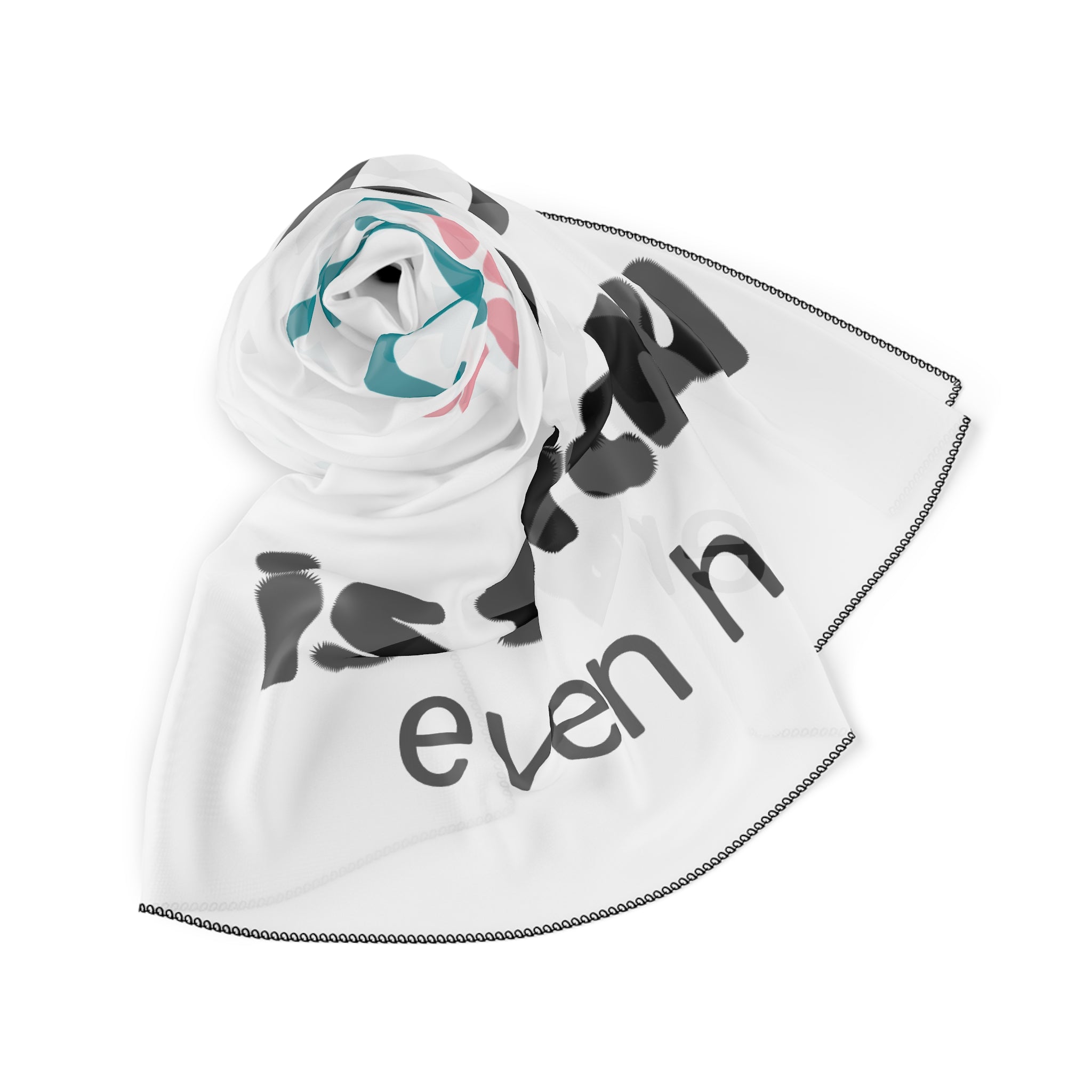Faith Scarf — "God Is Faithful Even Here" Inspirational Square Scarf