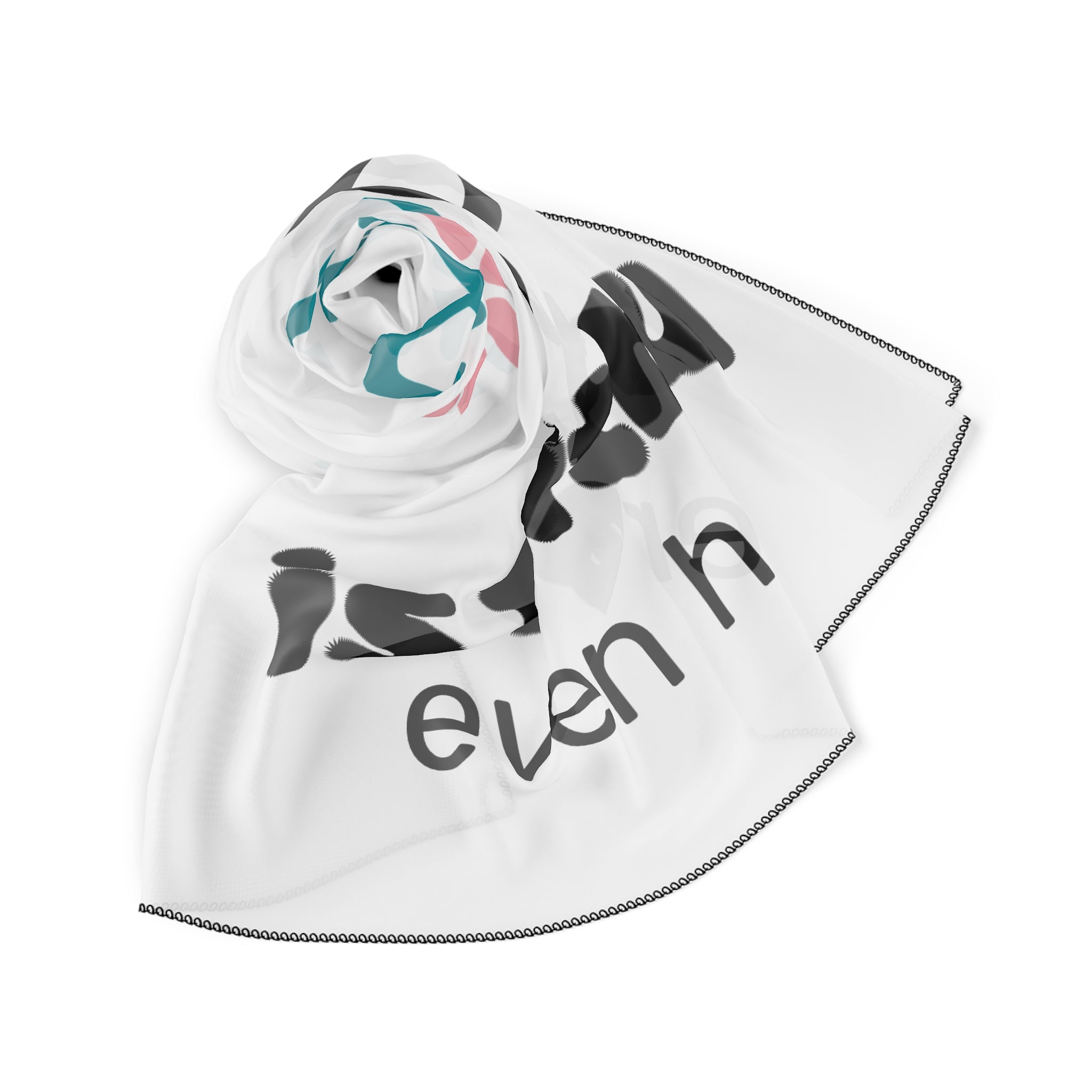 Faith Scarf — "God Is Faithful Even Here" Inspirational Square Scarf