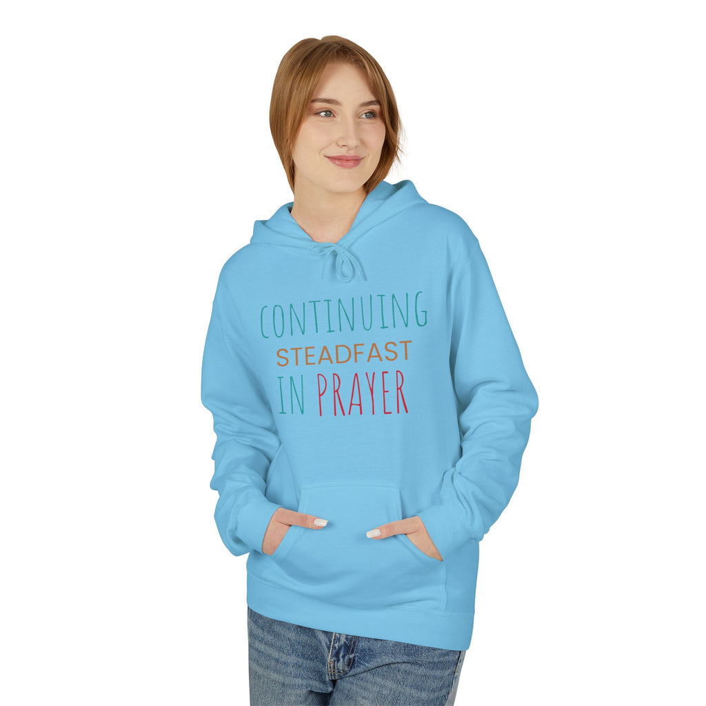 Prayer Hoodie — "Continuing Steadfast in Prayer" Christian Faith Pullover