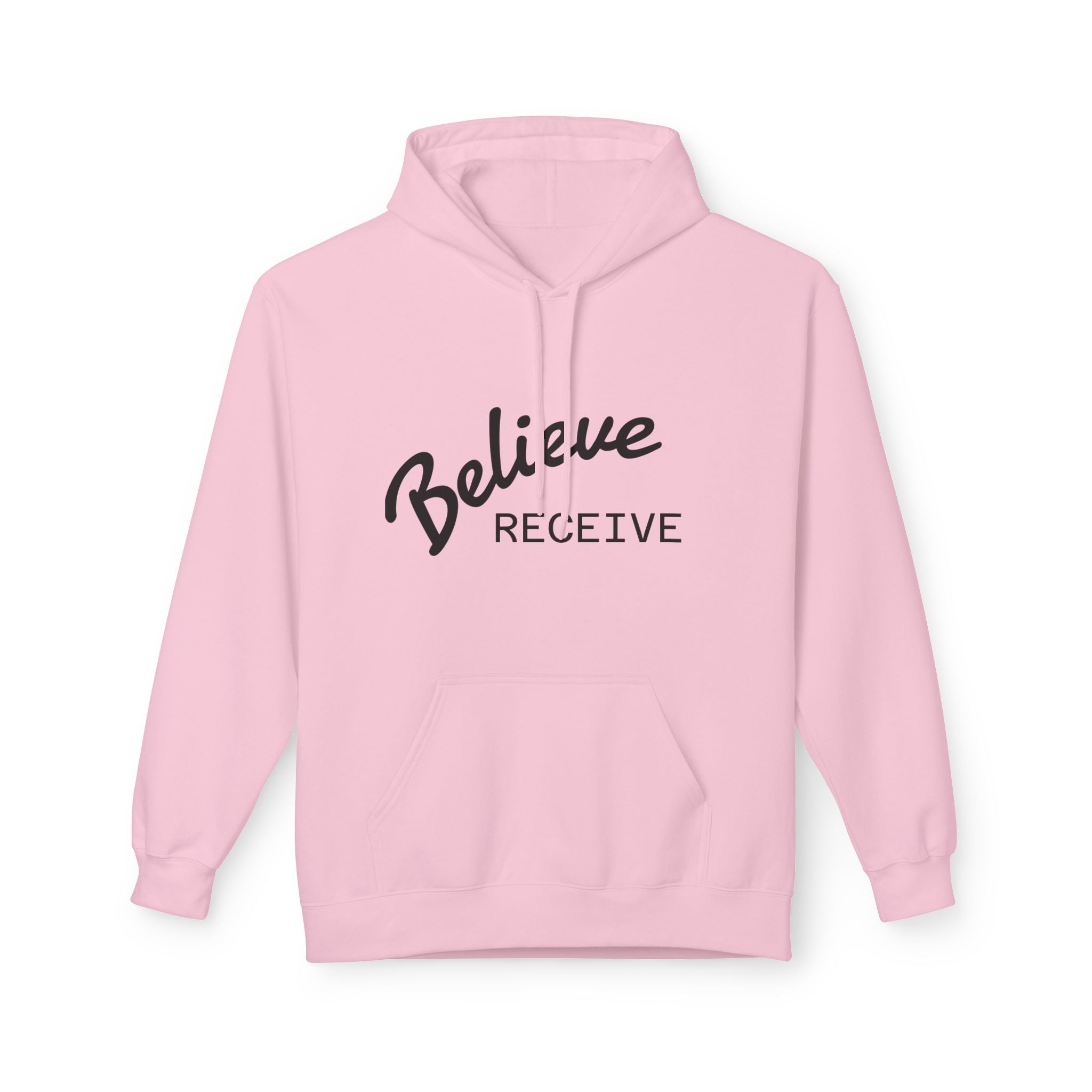 Believe Receive Hoodie — Inspirational Faith Graphic Hoodie