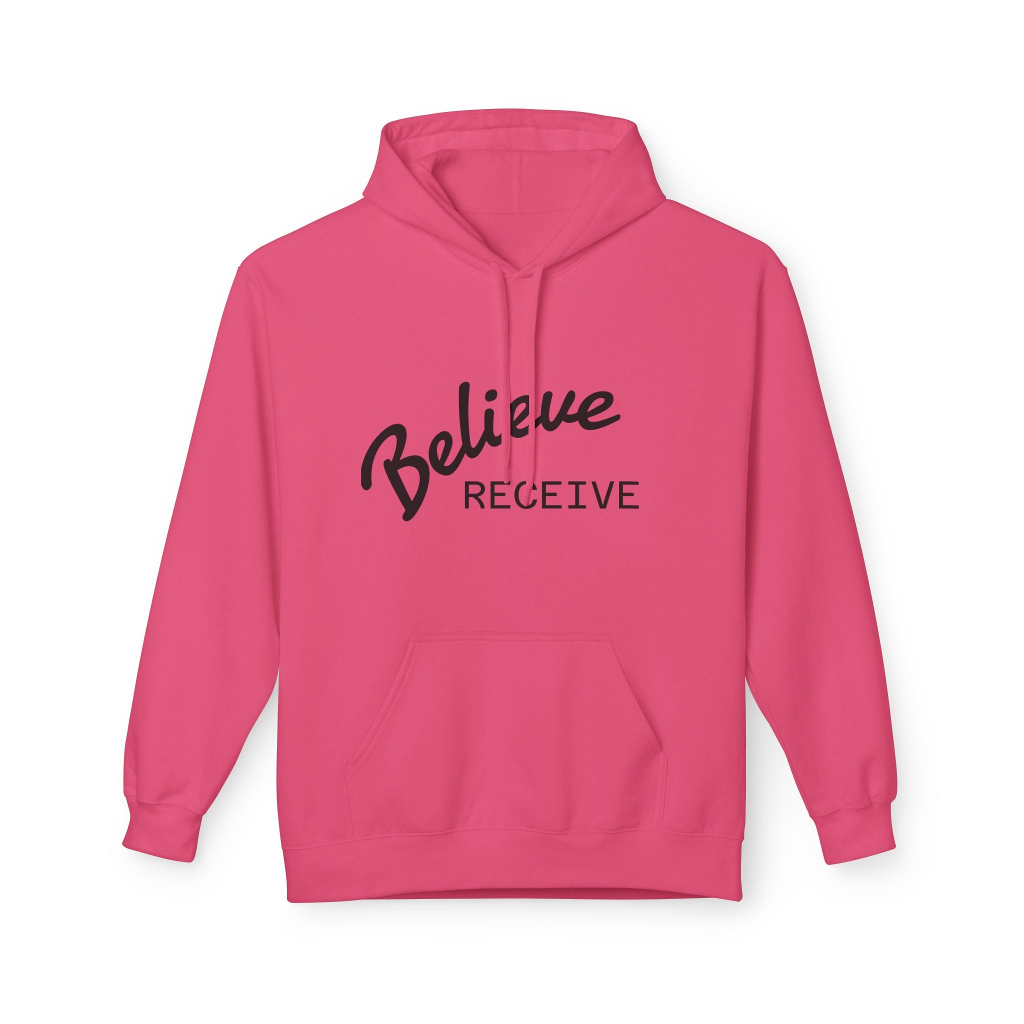 Believe Receive Hoodie — Inspirational Faith Graphic Hoodie