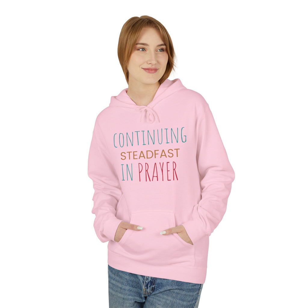 Prayer Hoodie — "Continuing Steadfast in Prayer" Christian Faith Pullover