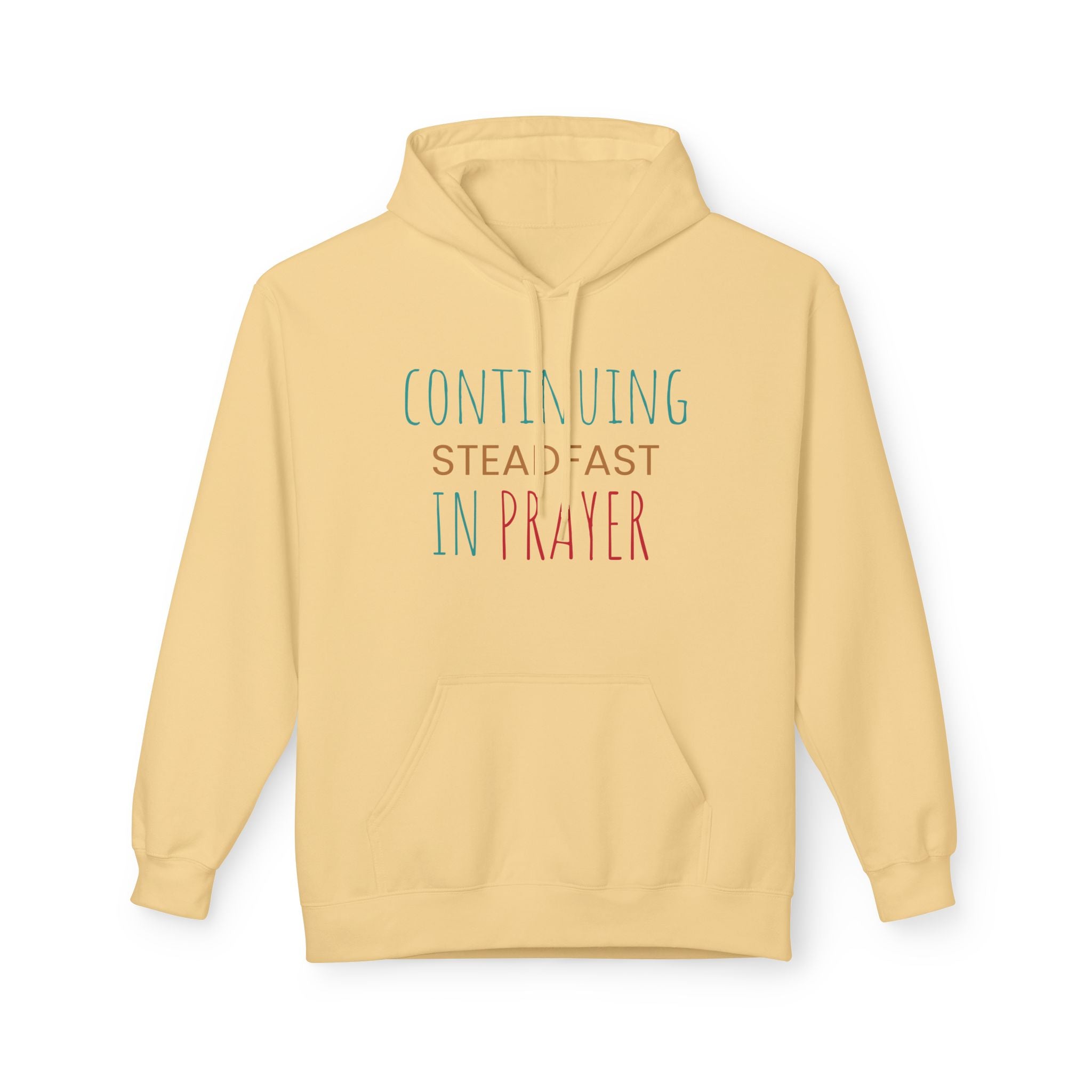 Prayer Hoodie — "Continuing Steadfast in Prayer" Christian Faith Pullover