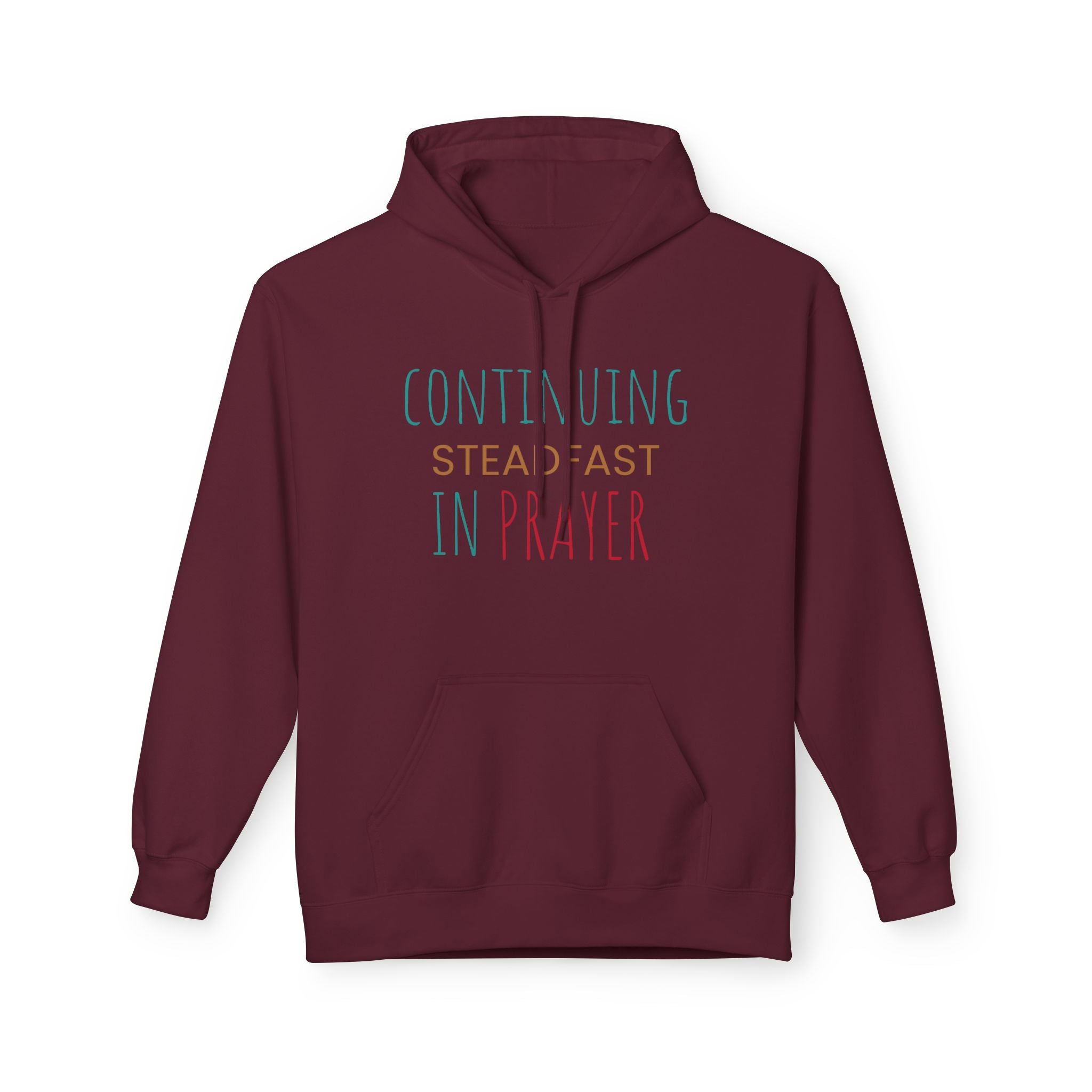 Prayer Hoodie — "Continuing Steadfast in Prayer" Christian Faith Pullover