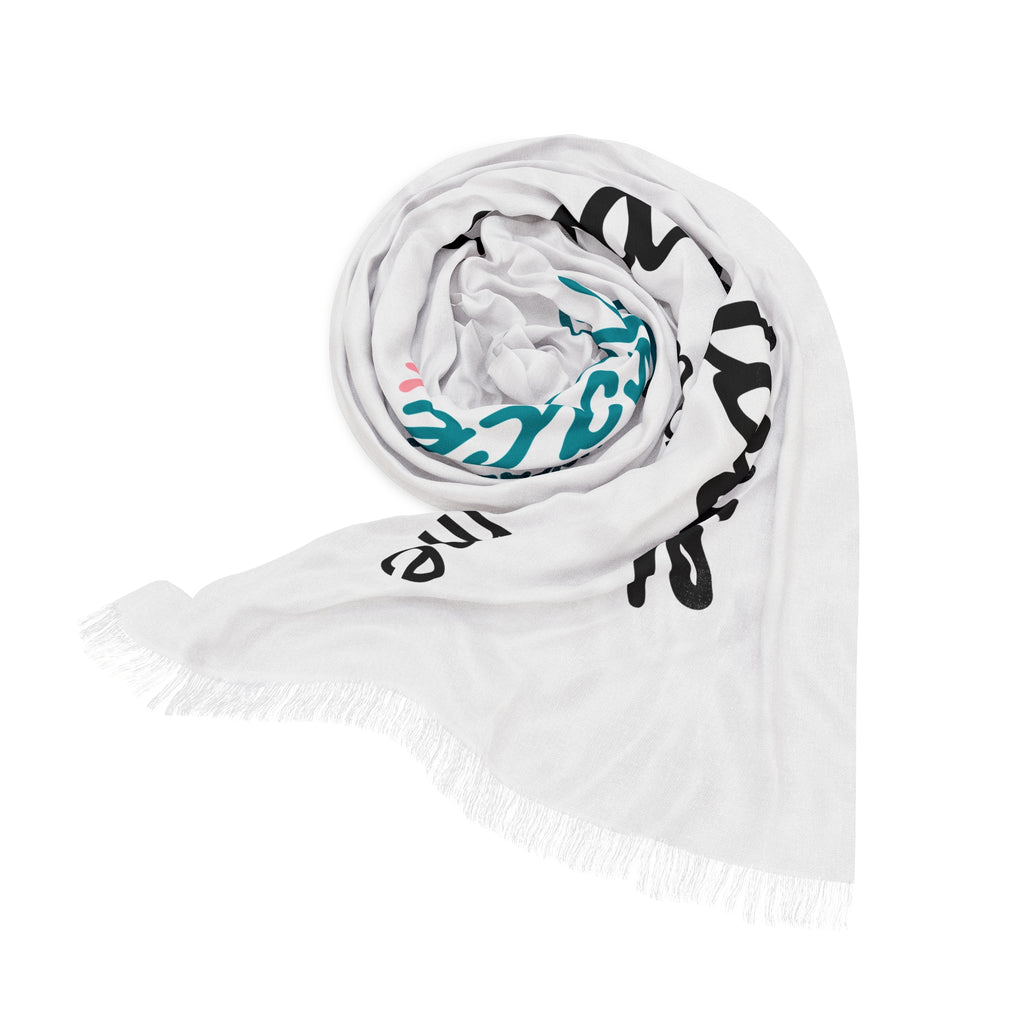Inspirational Faith Scarf - "God's Love Makes Me Brave" Lightweight Prayer Wrap