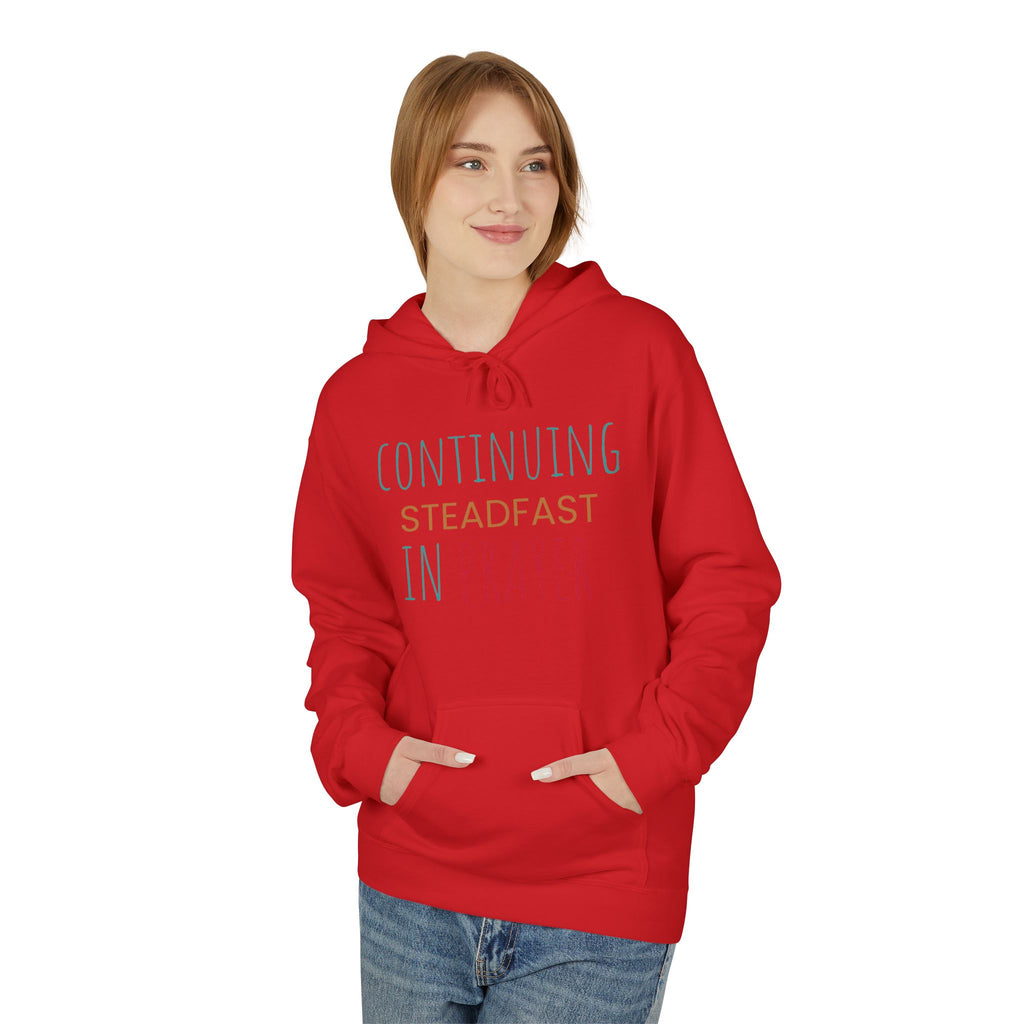 Prayer Hoodie — "Continuing Steadfast in Prayer" Christian Faith Pullover
