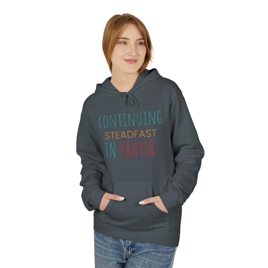 Prayer Hoodie — "Continuing Steadfast in Prayer" Christian Faith Pullover
