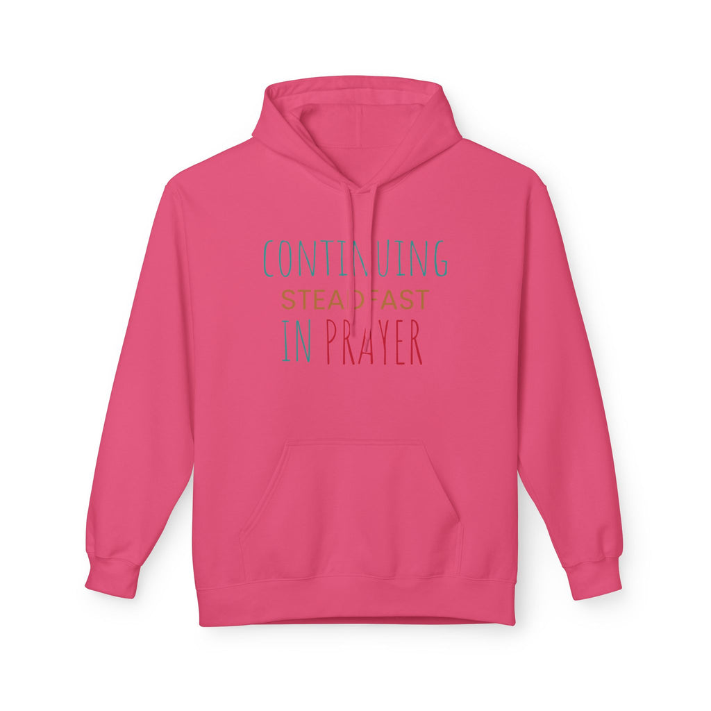 Prayer Hoodie — "Continuing Steadfast in Prayer" Christian Faith Pullover