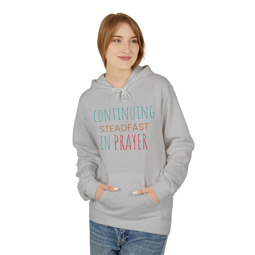 Prayer Hoodie — "Continuing Steadfast in Prayer" Christian Faith Pullover