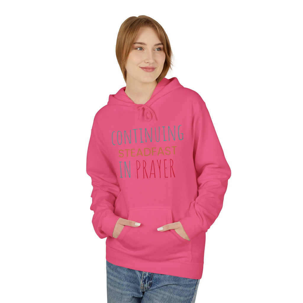 Prayer Hoodie — "Continuing Steadfast in Prayer" Christian Faith Pullover