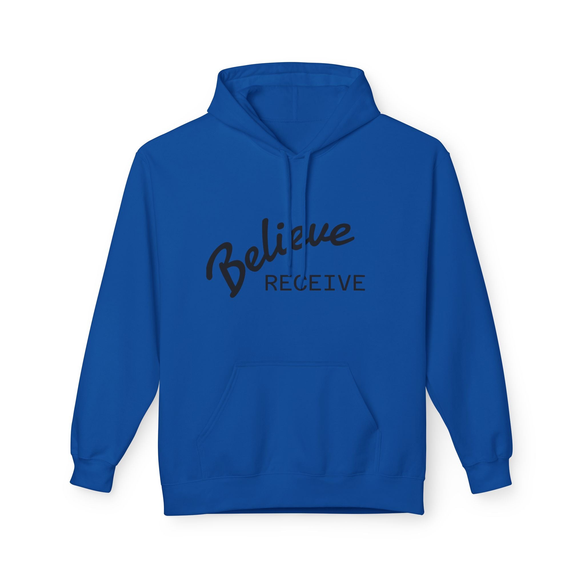 Believe Receive Hoodie — Inspirational Faith Graphic Hoodie