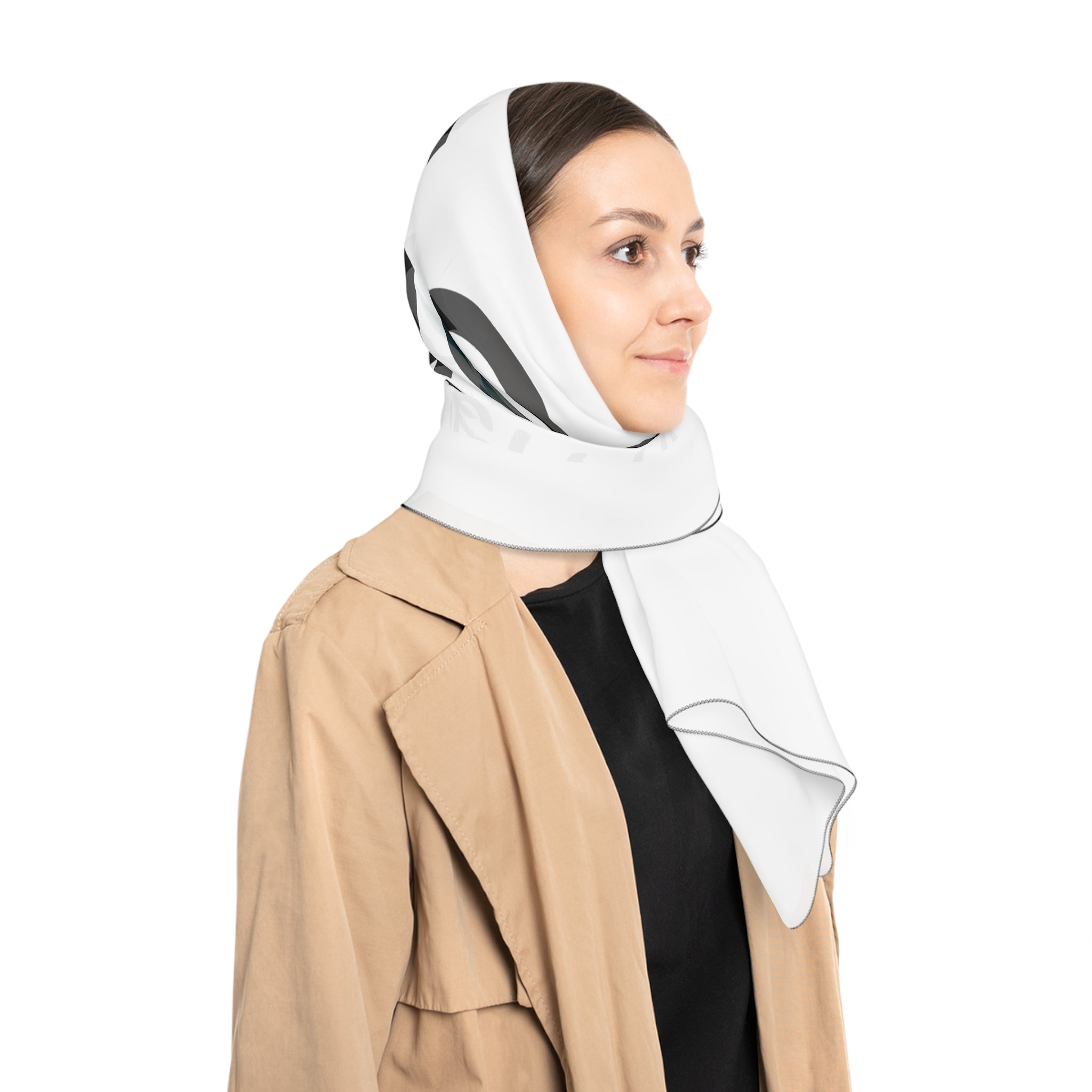 Faith Scarf — "God Is Faithful Even Here" Inspirational Square Scarf
